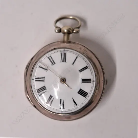 A George III silver pair cased pocket watch by Robert Barnes of Liverpool