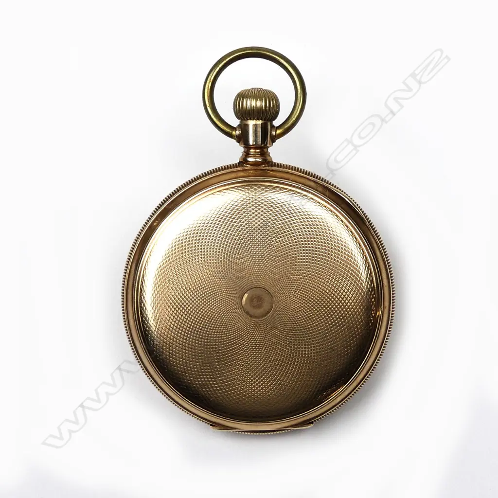 An early 20thC 10ct. rose gold Elgin full hunter pocket watch Image 1++