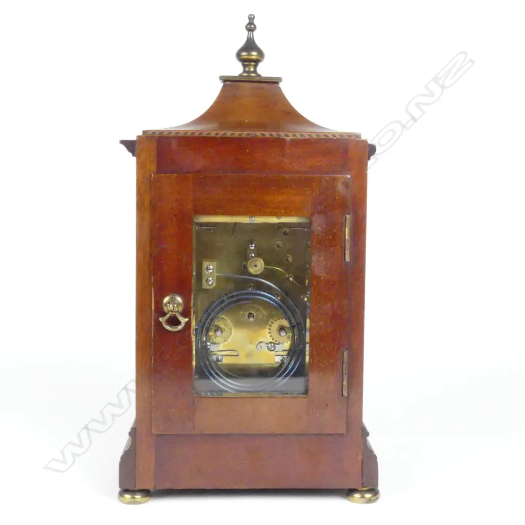 An Edwardian Sheraton revival mantel clock Image 1++