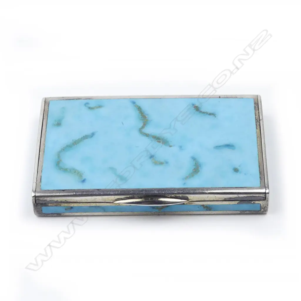 A German silver and enamel card case Image 1++