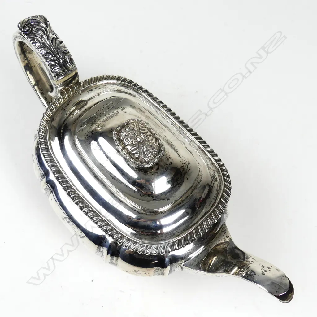 A Regency silver teapot Image 1++