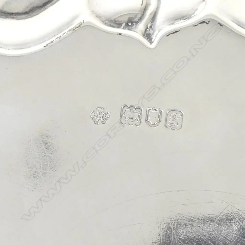 An Edwardian silver salver Image 1++