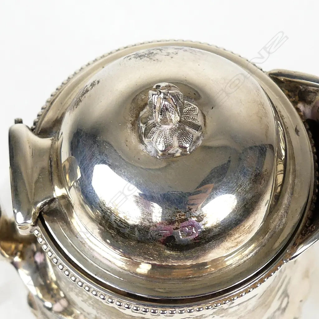 A Victorian silver and glass claret jug Image 1++