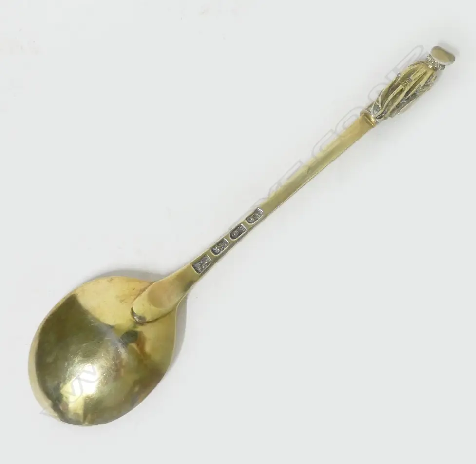 A silver gilt apostle spoon Image 1++