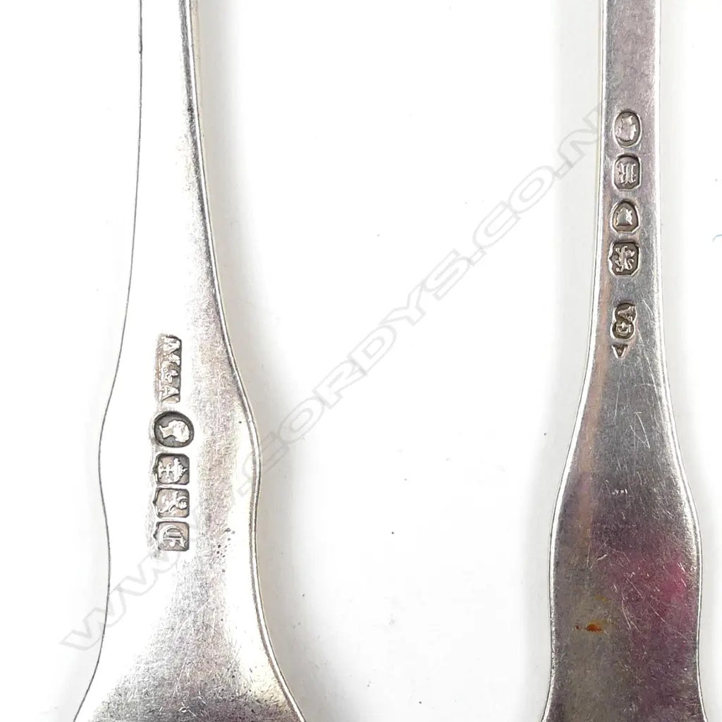 Four Scottish silver tablespoons Image 1++