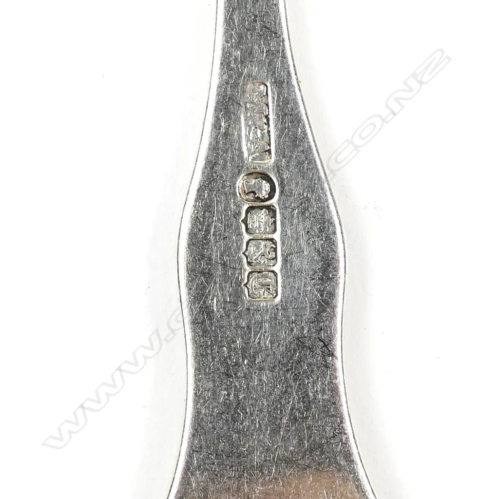 Six Scottish silver dessert spoons Image 1++