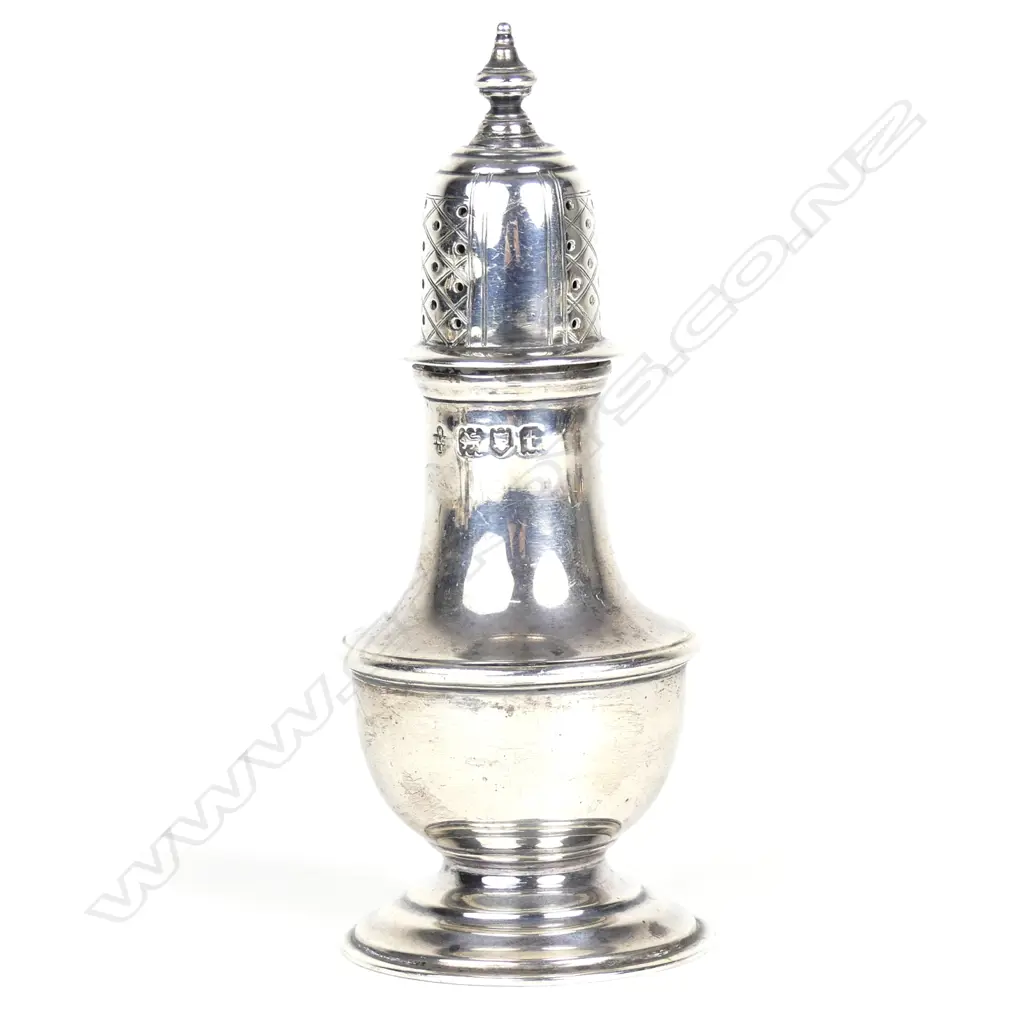 A silver sugar caster Image 1++