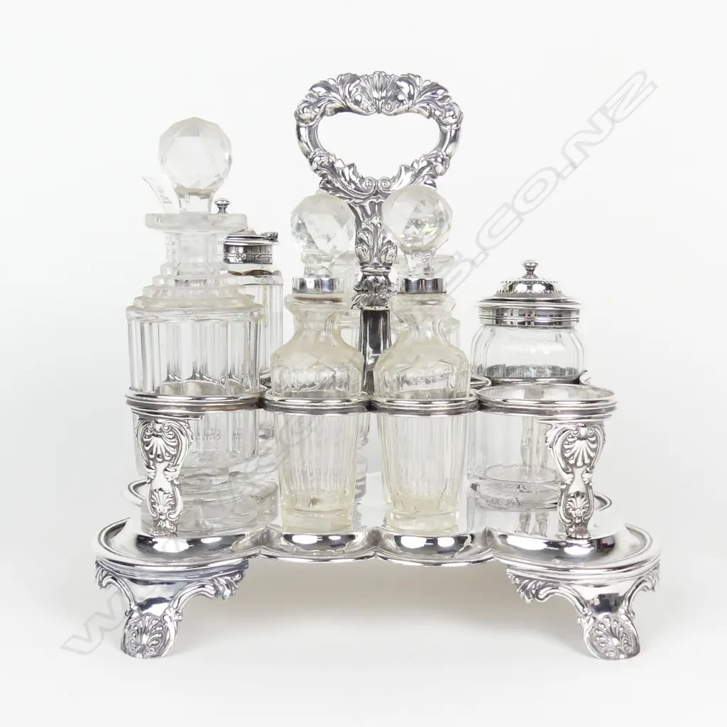 A William IV silver cruet stand Image 1++