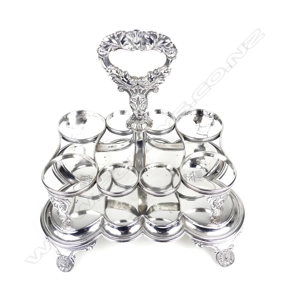 A William IV silver cruet stand Image 1++
