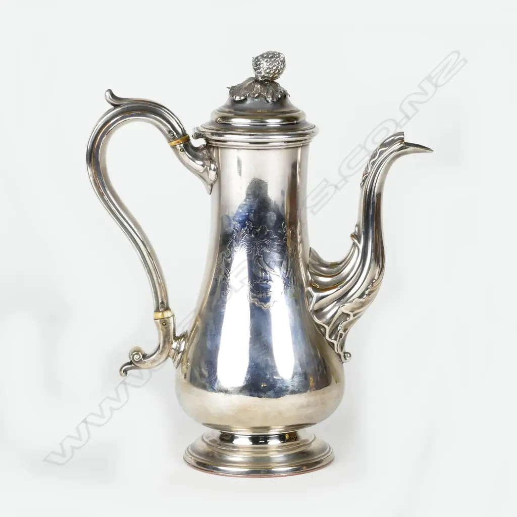 An Old Sheffield Plate coffee pot Image 1++