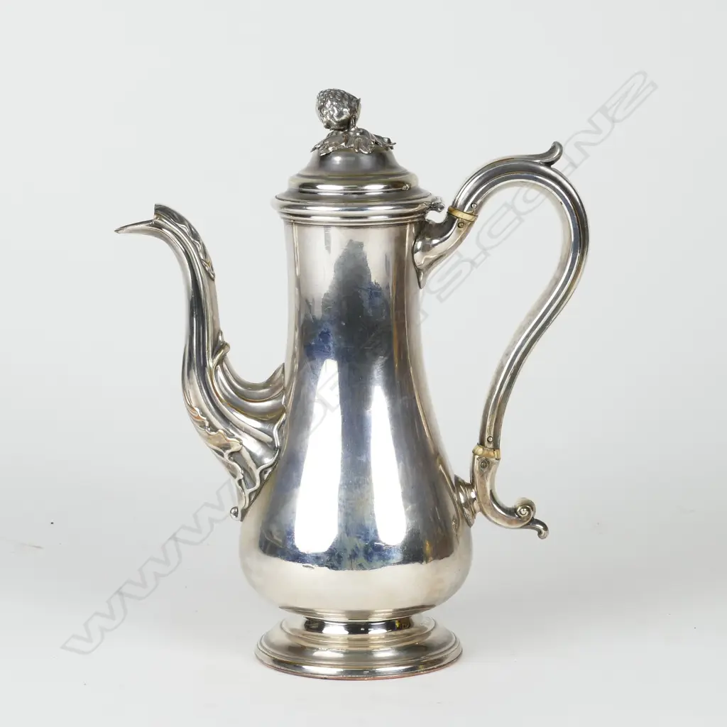 An Old Sheffield Plate coffee pot Image 1++
