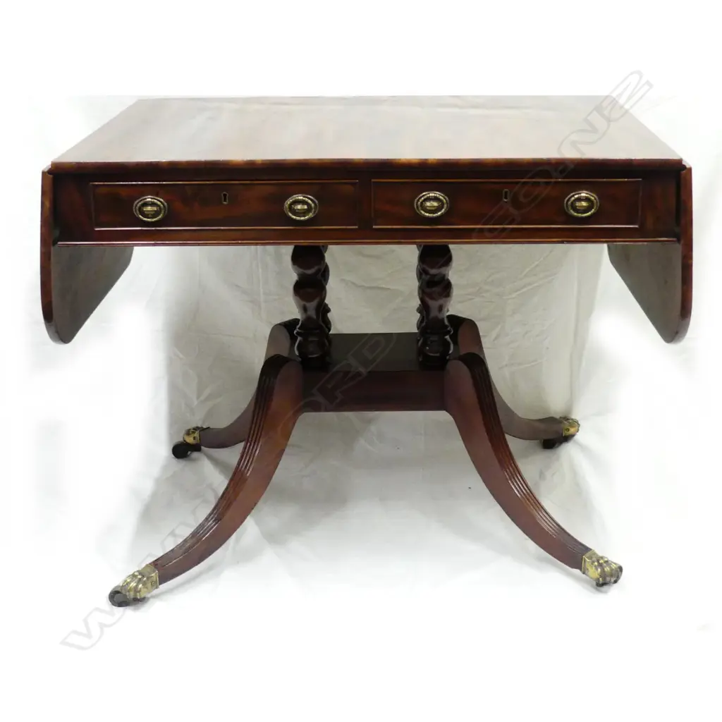A Regency mahogany sofa table Image 1++