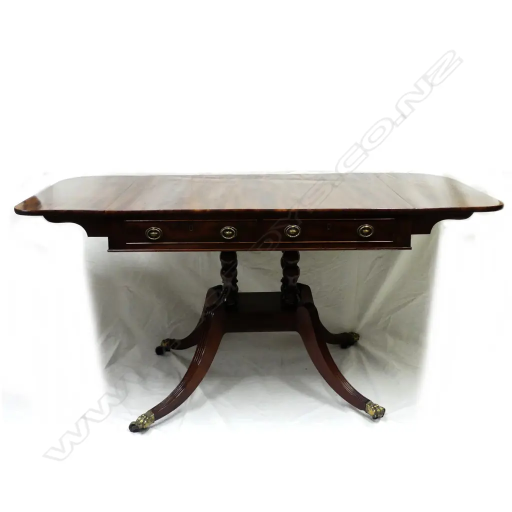 A Regency mahogany sofa table Image 1++