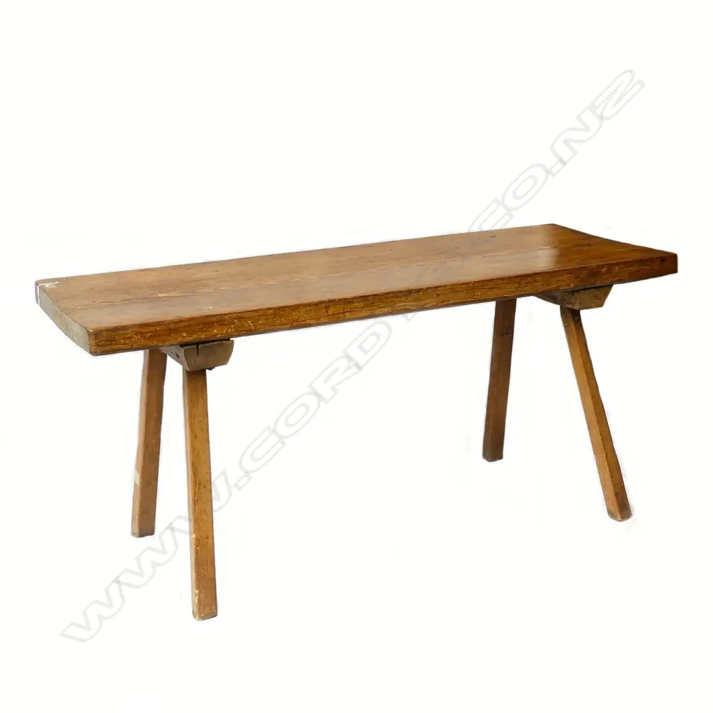 A rustic pine console table Image 1++
