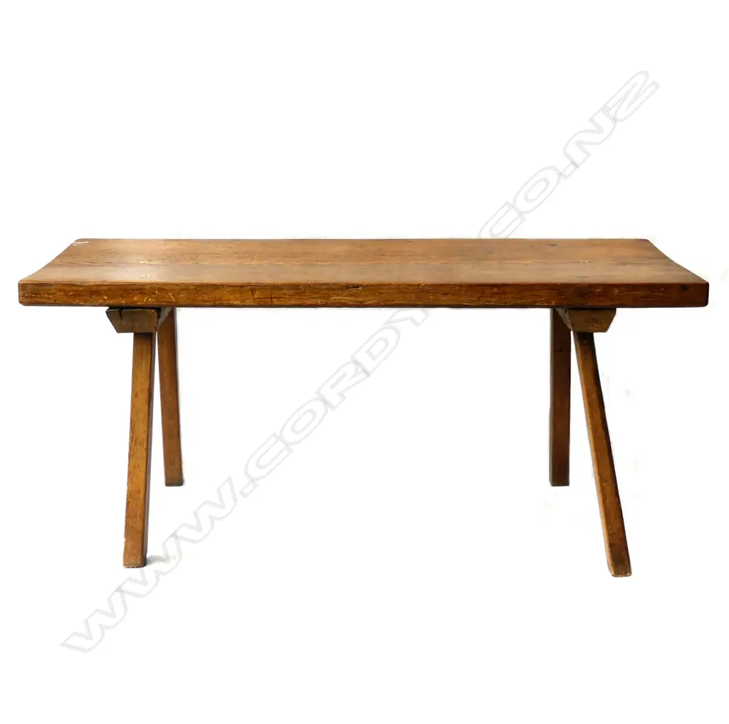 A rustic pine console table Image 1++