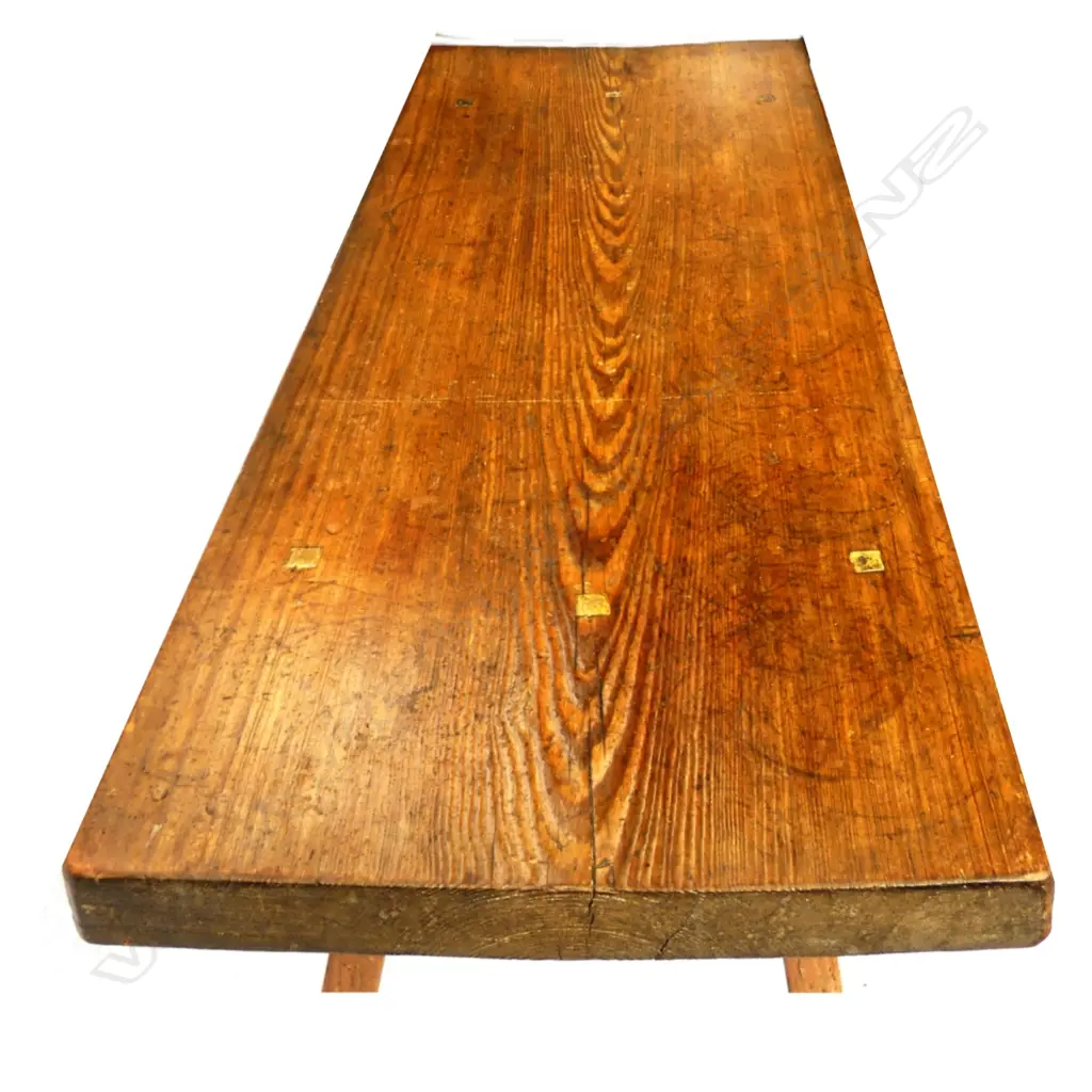 A rustic pine console table Image 1++