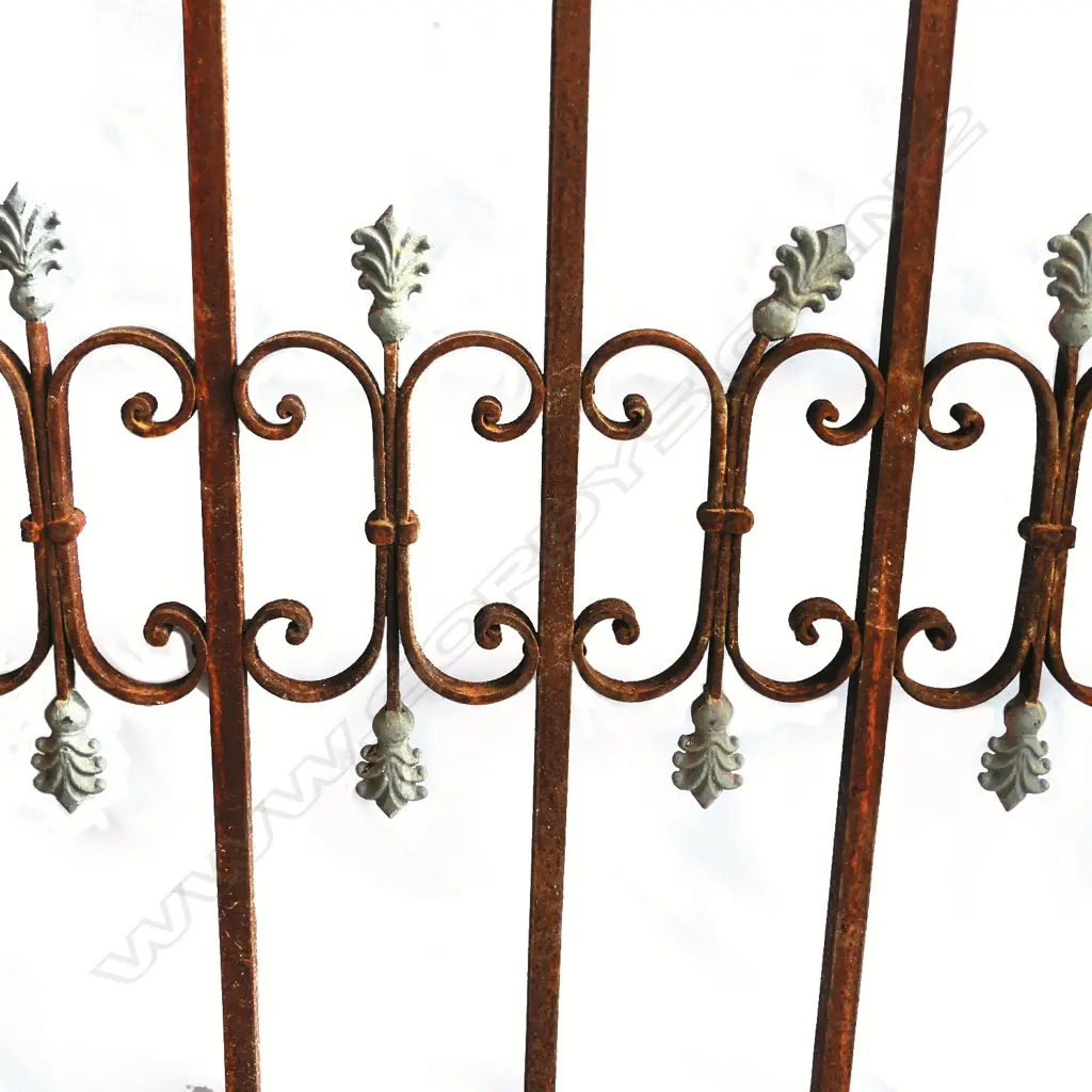 Three vintage decorative large iron panels Image 1++