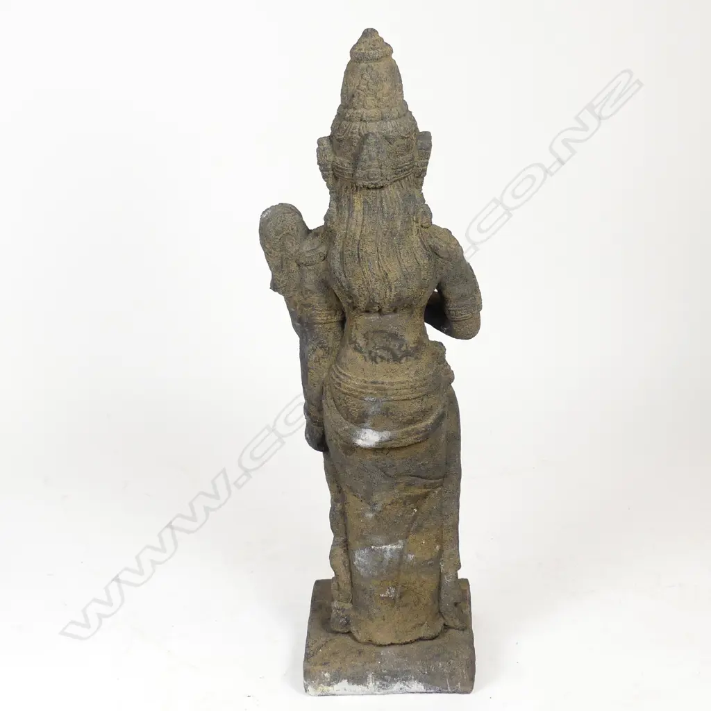 A tall standing stone statue of the Indian goddess Shiva Image 1++