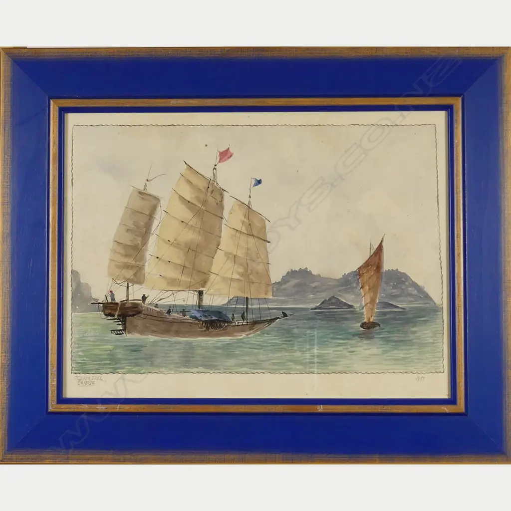 Two naive watercolour sketches by Nina Chalmers Image 1++