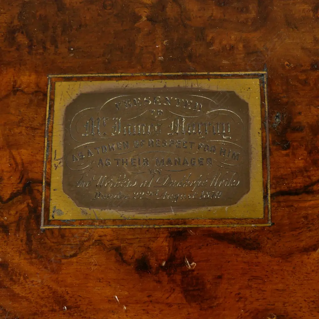 An impressive Victorian walnut writing slope Image 1++