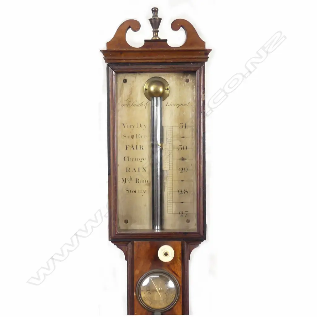 A mid-19thC stick barometer Image 1++