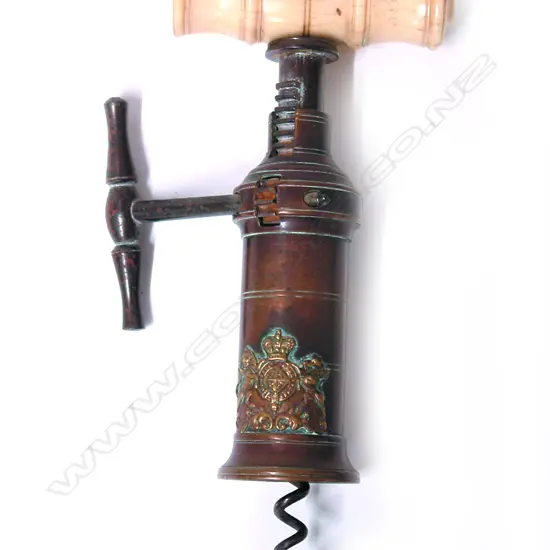 An uncommon Victorian rack and pinion King's corkscrew