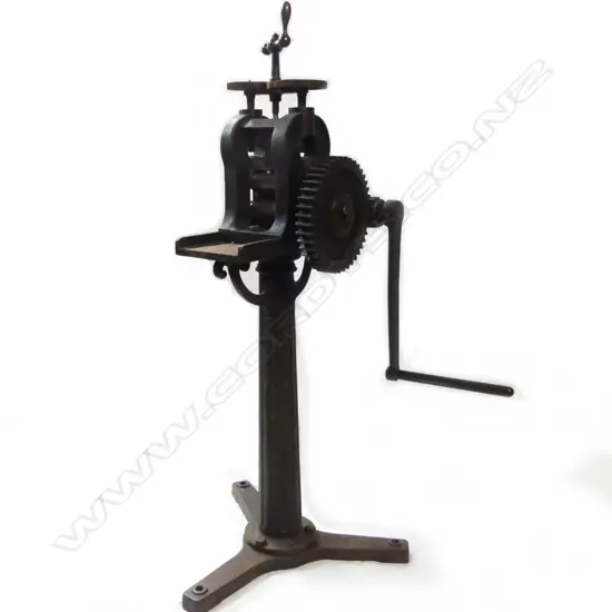 A Victorian cast iron silver roller mill