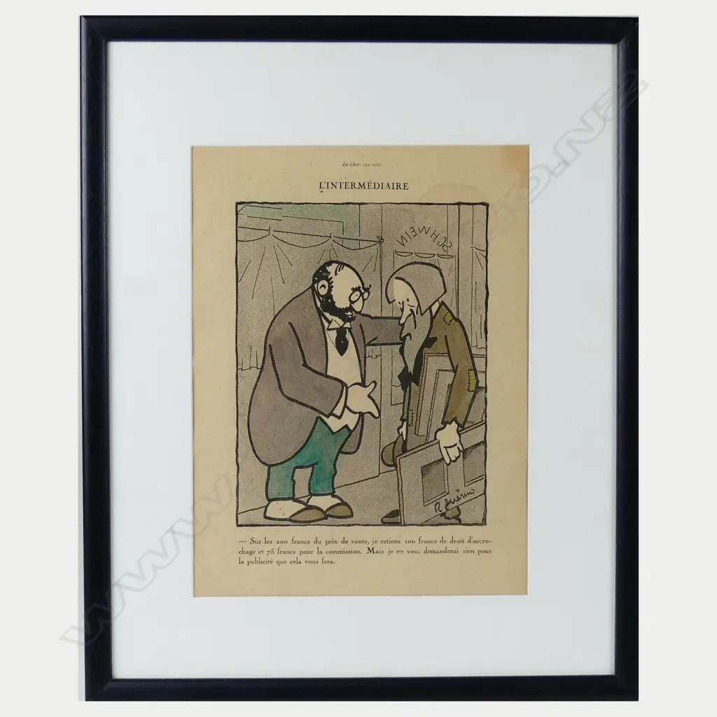 Raoul Guerin (French 1890-1984) cartoon Image 1++