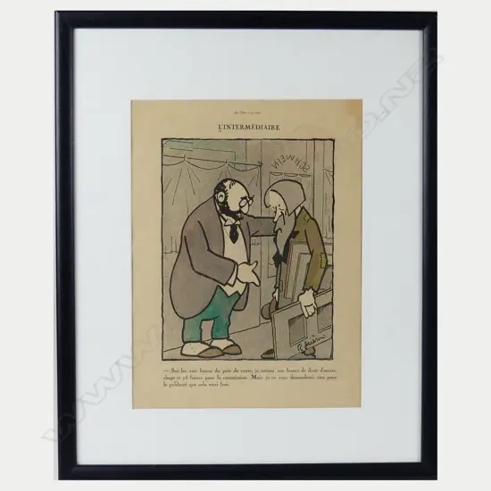 Raoul Guerin (French 1890-1984) cartoon