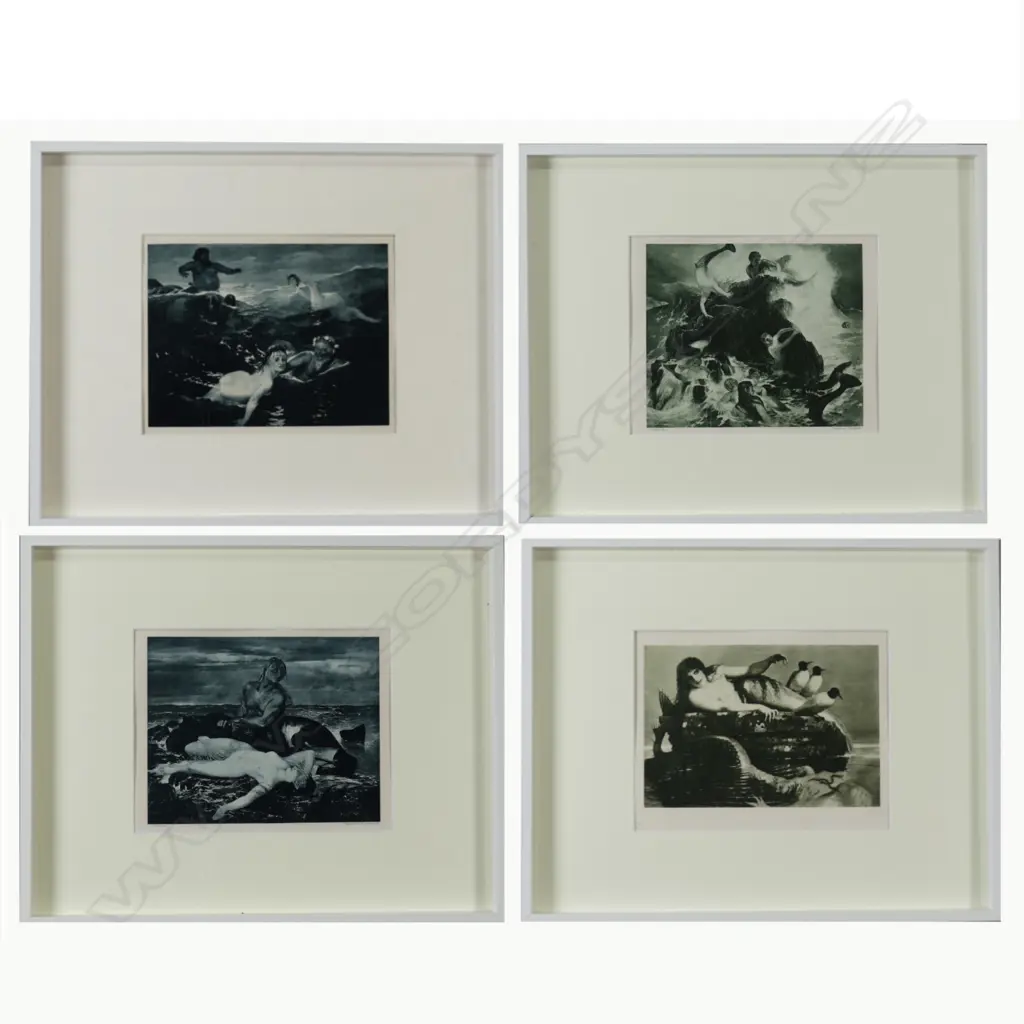 Four photogravures after Arnold Böcklin Image 1++