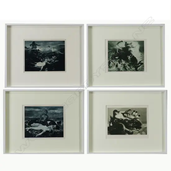 Four photogravures after Arnold Böcklin