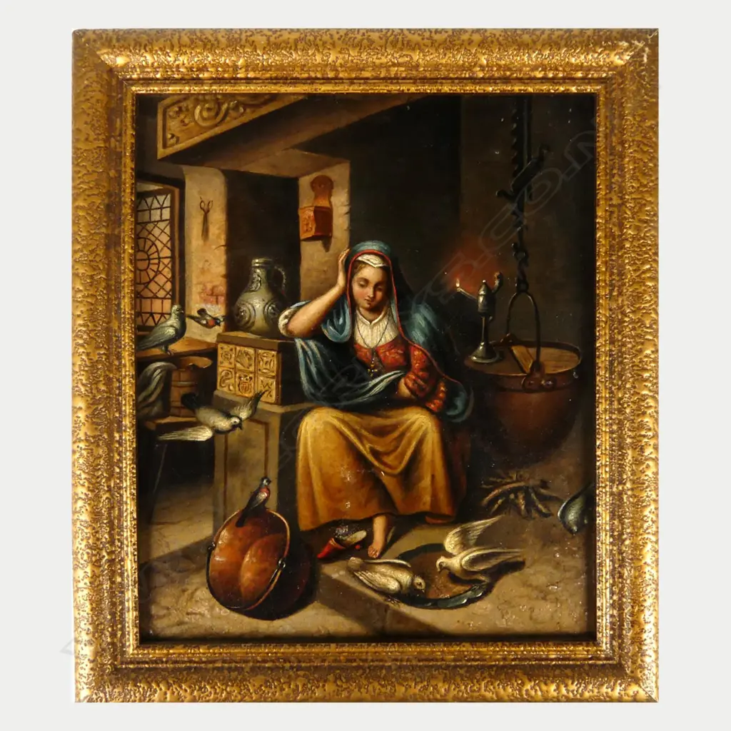 A small Dutch 18thC oil on canvas Image 1++