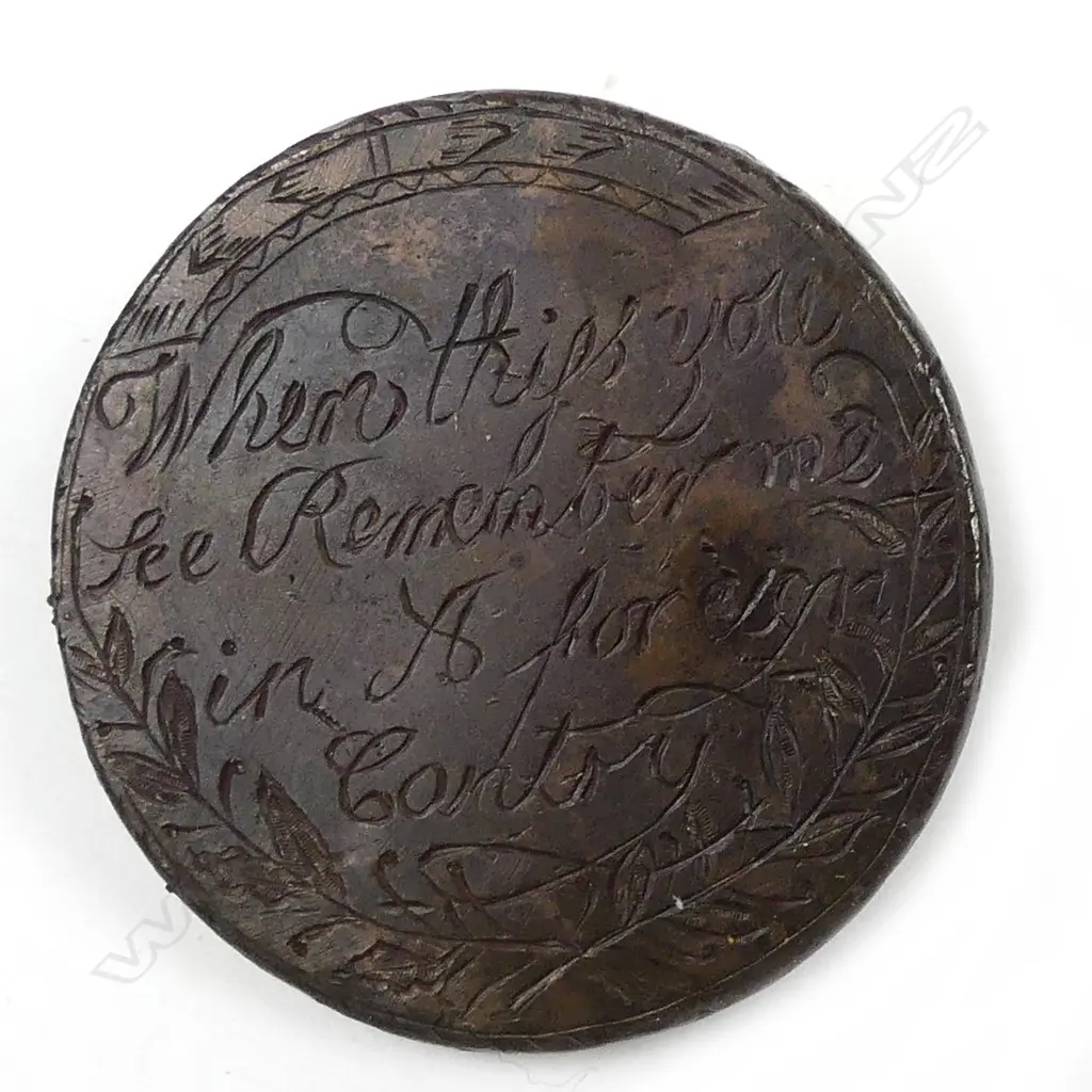 An uncommon 1828 hand-engraved 1797 ‘cartwheel’ penny Image 1++