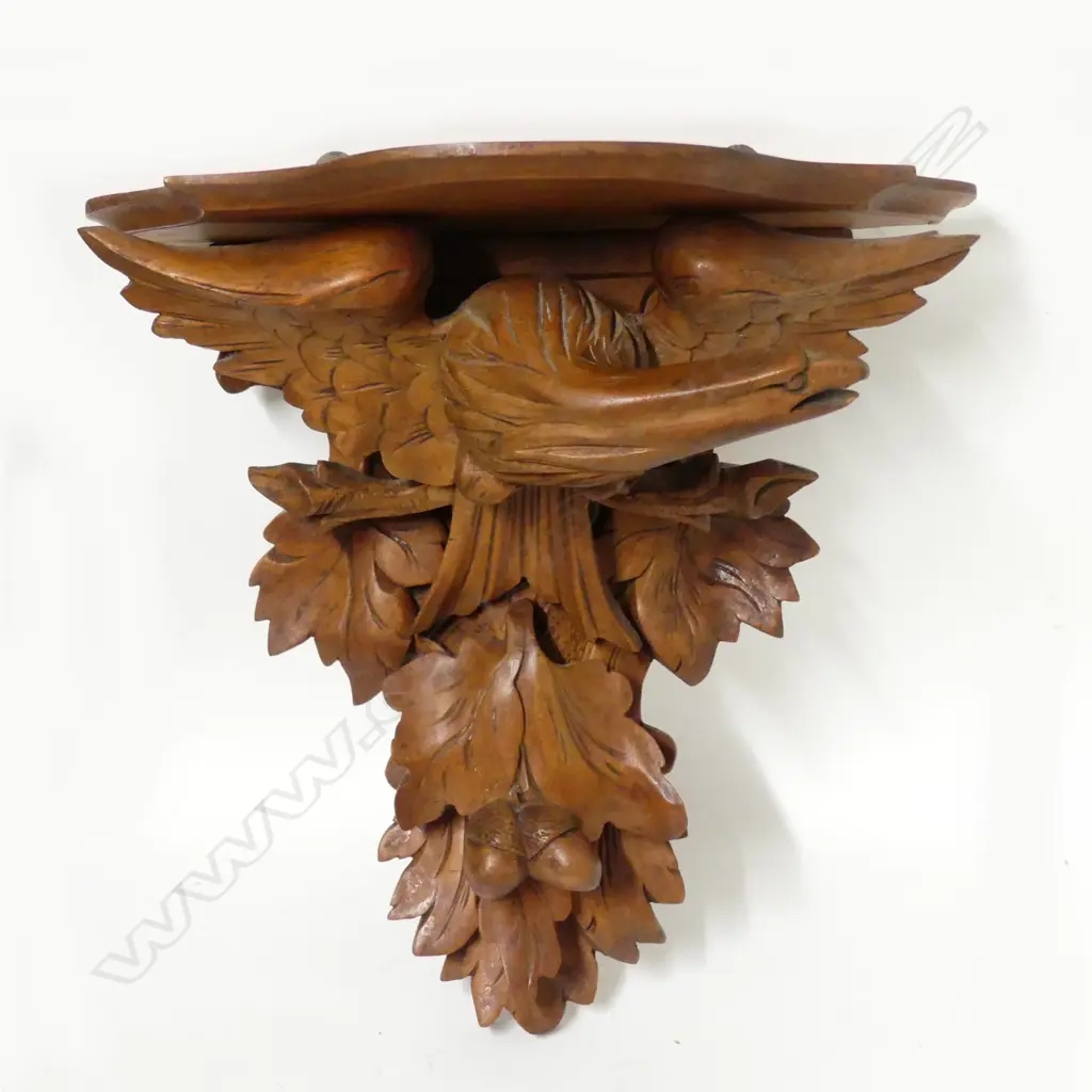 A 19thC European fruitwood wall sconce Image 1++
