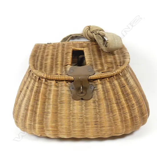 A fine wicker fishing creel