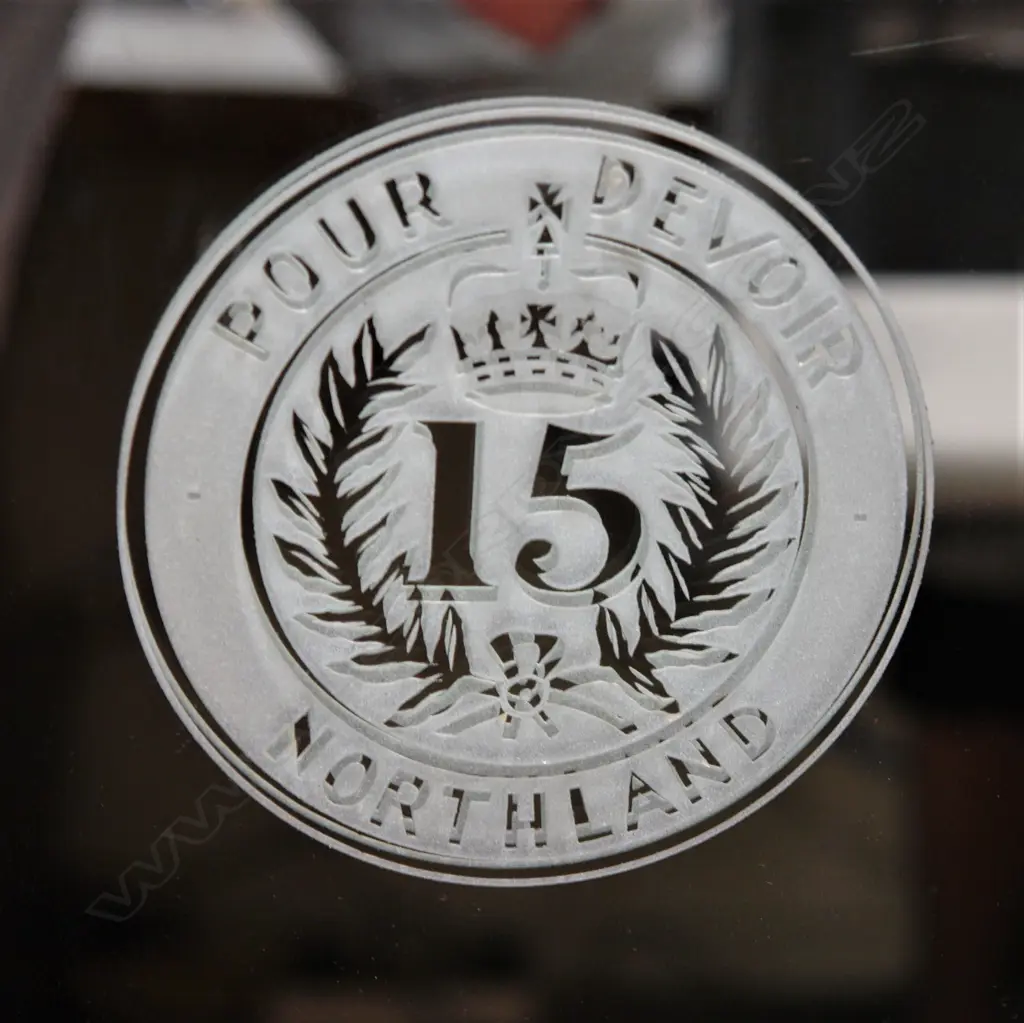 A Northland Regiment presentation wall mirror to Brigadier R.W. Harding Image 1++