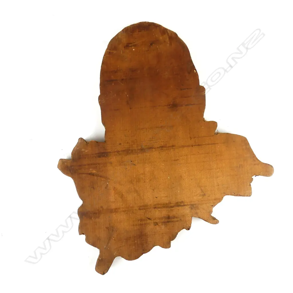 A metal etched printers block portrait of a Maori chief Image 1++