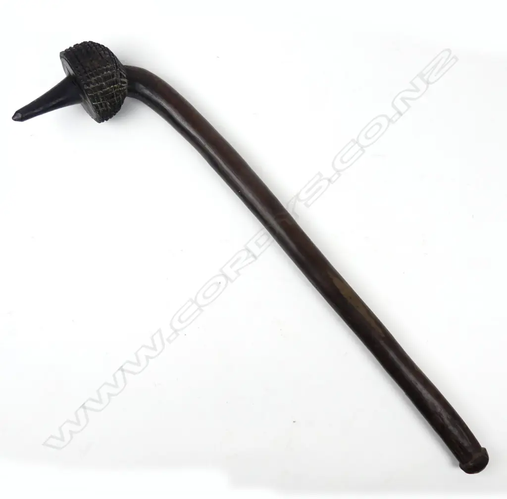 A late 19thC Fijian totokia (beaked battle-hammer) Image 1++