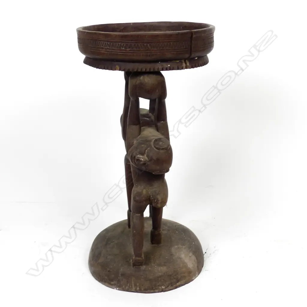 A Trobriand Island hardwood stool Image 1++