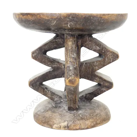 An African carved stool (tonga)
