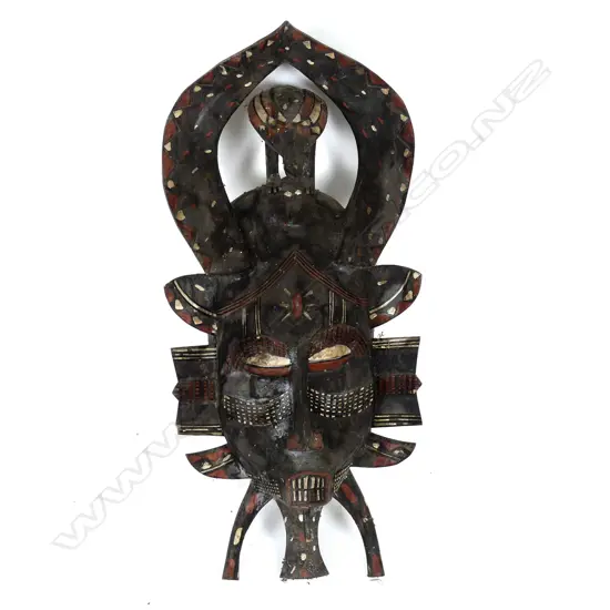 A vintage Senufo Ivory Coast African tribal mask