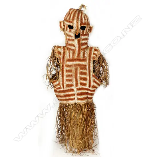 An Asmat ceremonial dance costume