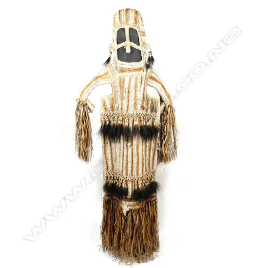 An Asmat ceremonial dance costume