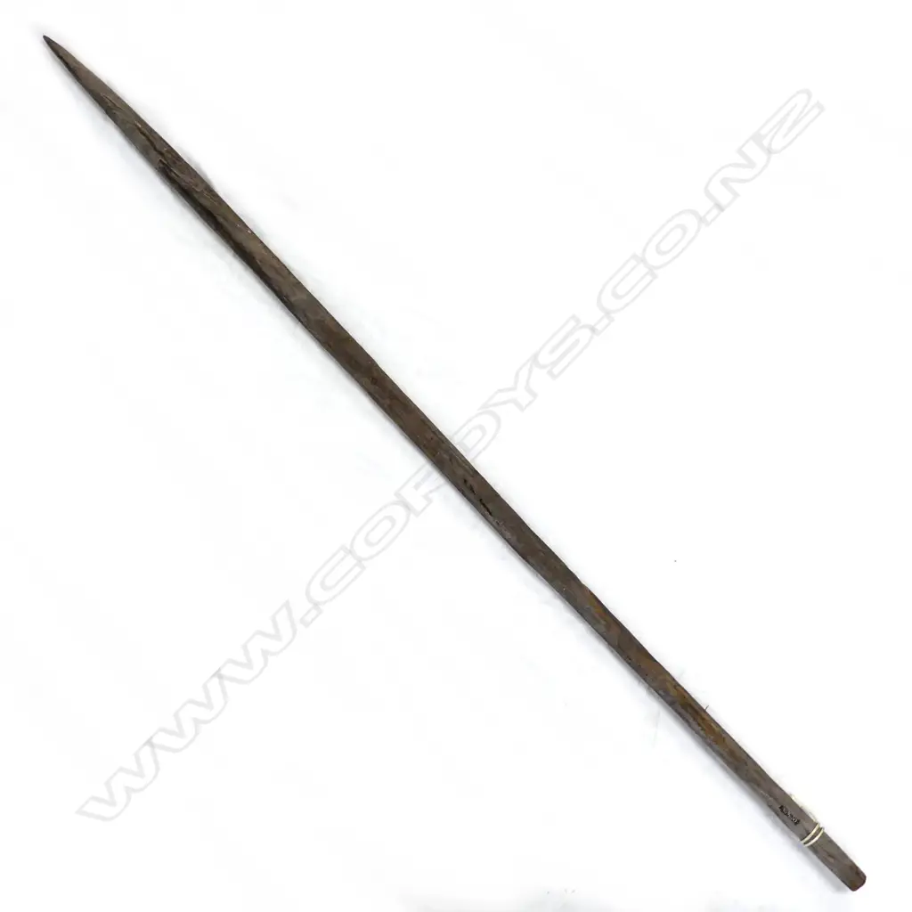 An old Maori wooden palisade spike/digging stick Image 1++