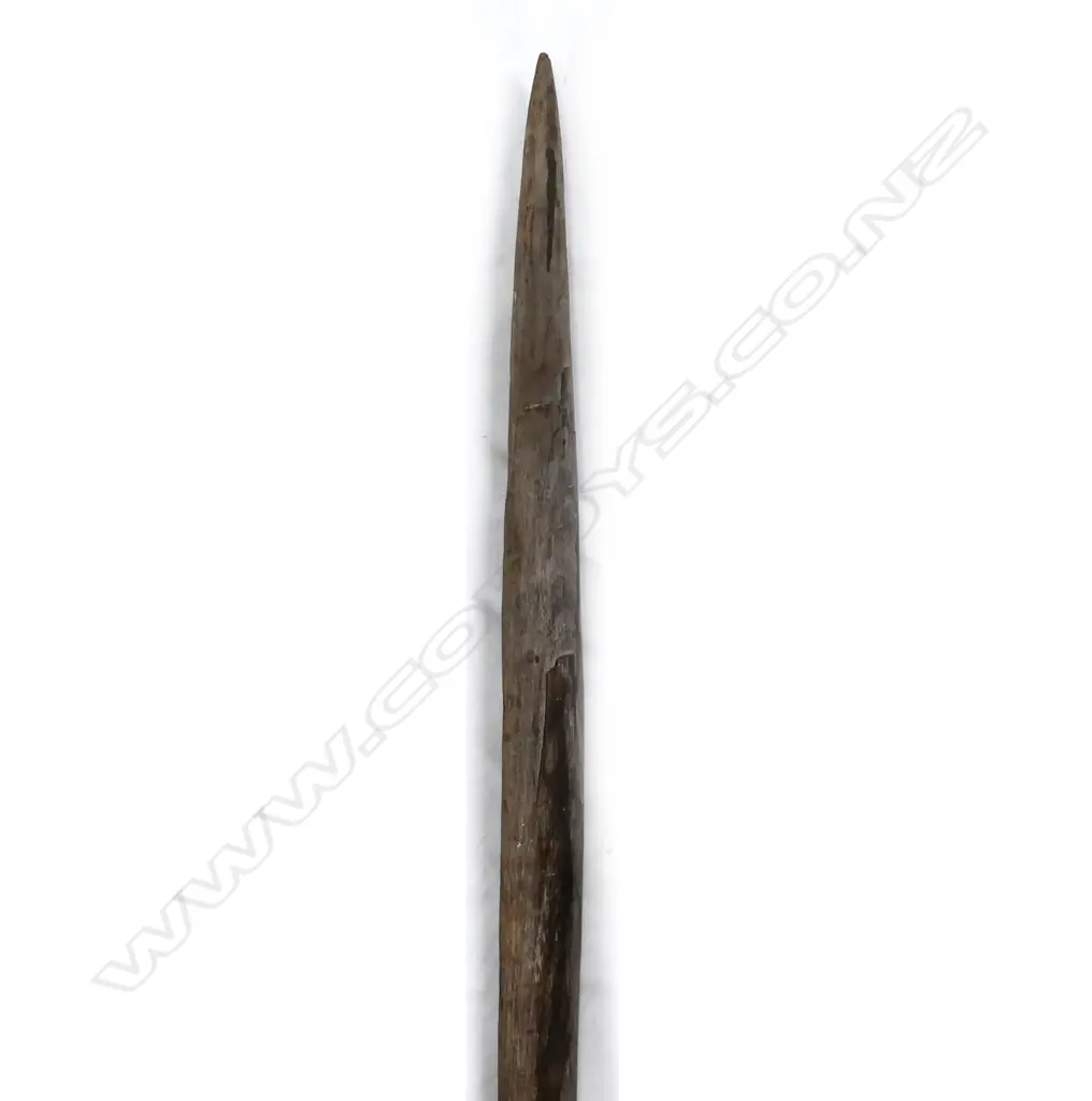 An old Maori wooden palisade spike/digging stick Image 1++
