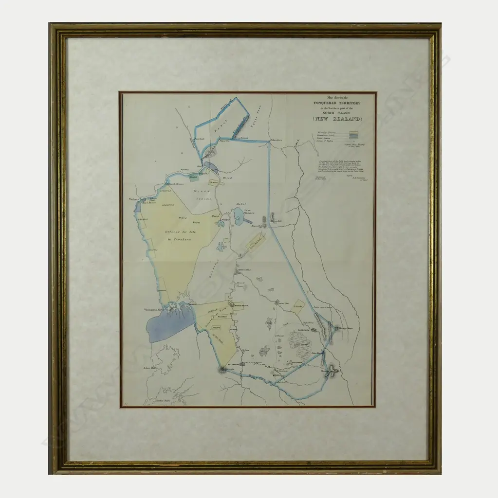 1865 'Map showing the Conquered Territory Image 1++