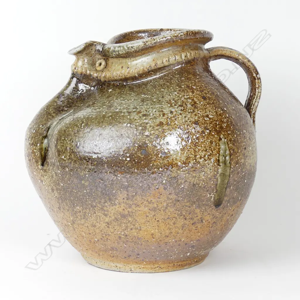 Barry Brickell 'Fatso' salt glazed large jug Image 1++
