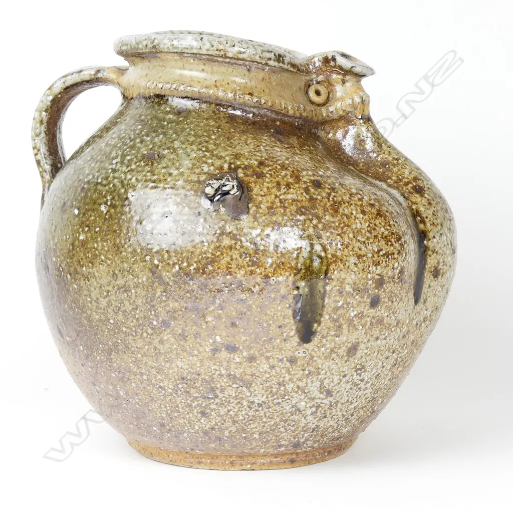 Barry Brickell 'Fatso' salt glazed large jug Image 1++