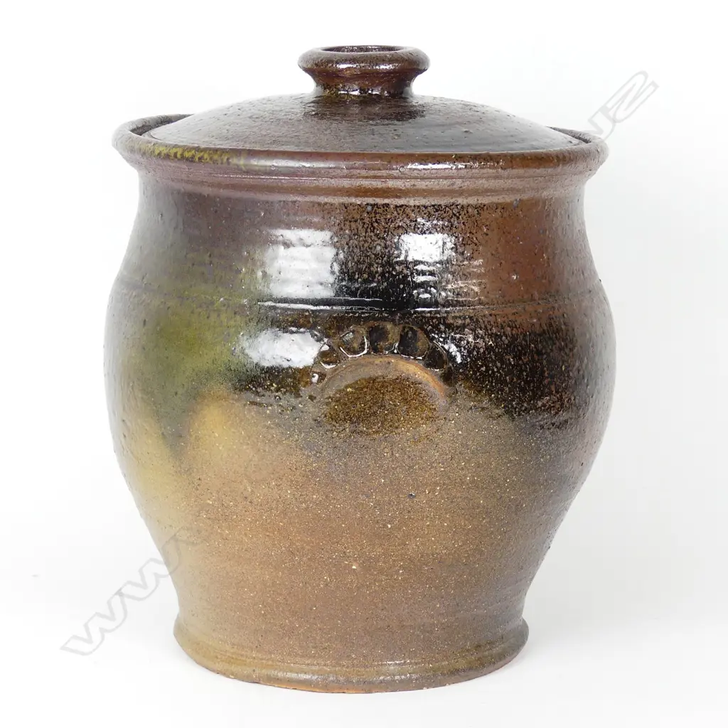 Barry Brickell large floor storage pot Image 1++