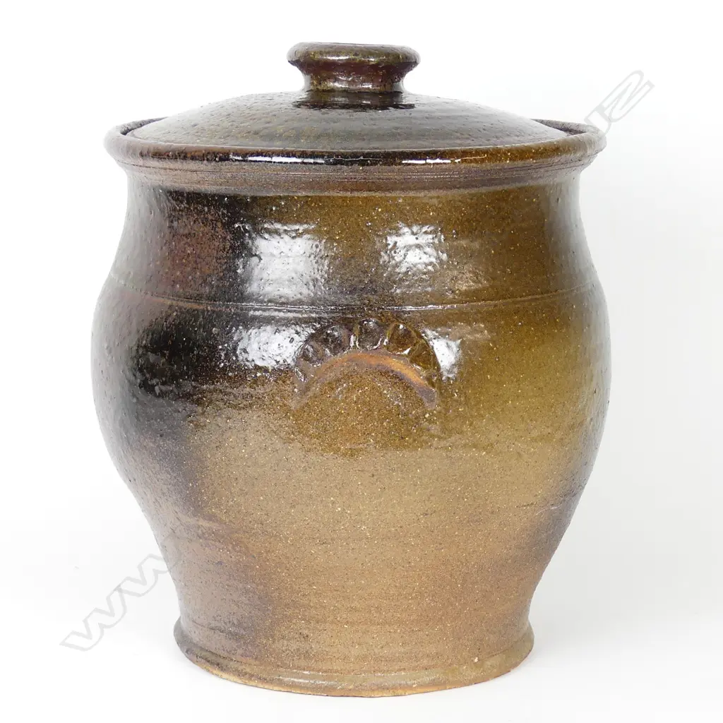 Barry Brickell large floor storage pot Image 1++